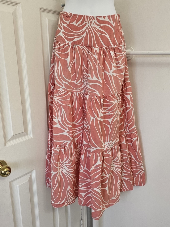 a new day Dresses & Skirts - A new day Pink and White Printed Summer Skirt, Sz XS
